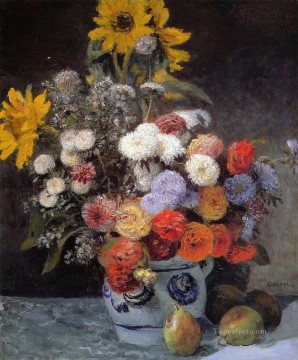 土鍋に花を混ぜる 印象派の巨匠ピエール・オーギュスト・ルノワール Oil Paintings